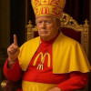 Trump dressed as the pope